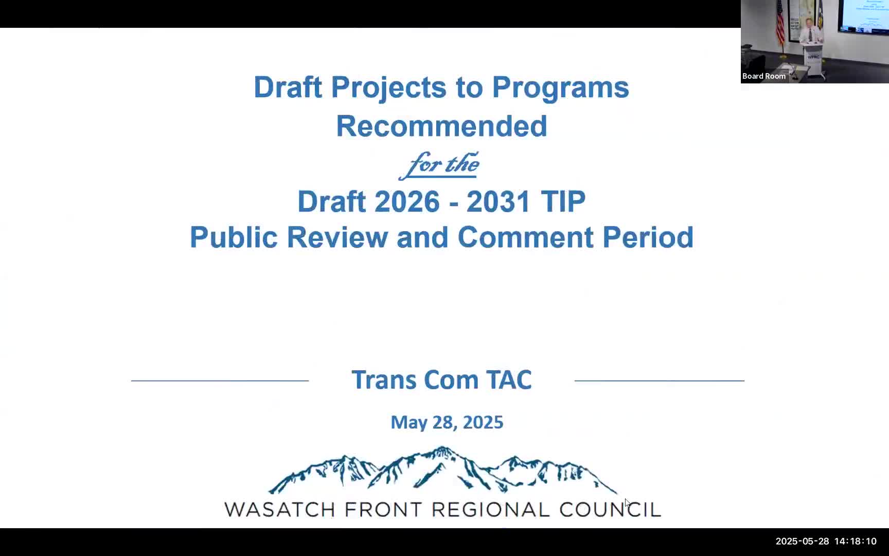 Transcom approves transportation projects for Salt Lake and Ogden areas