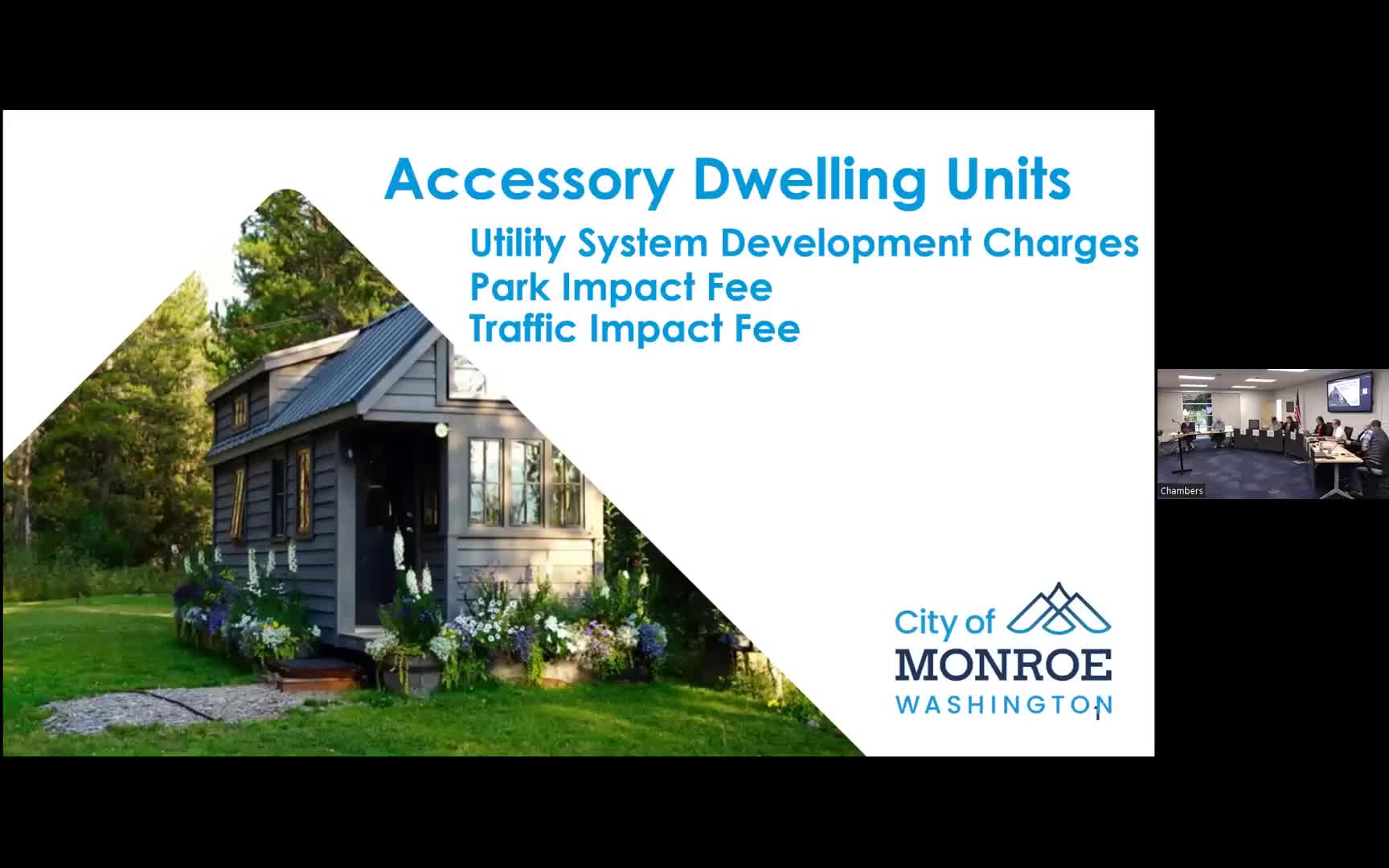 Monroe council directs staff to return with ADU fee options after sharp debate over system development charges