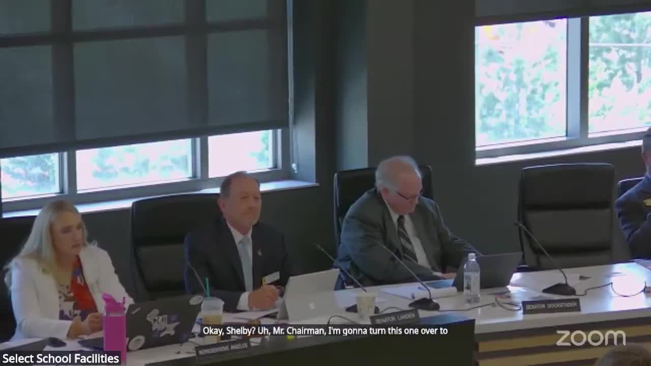 Committee hears how component funding and major maintenance are prioritized for Wyoming schools