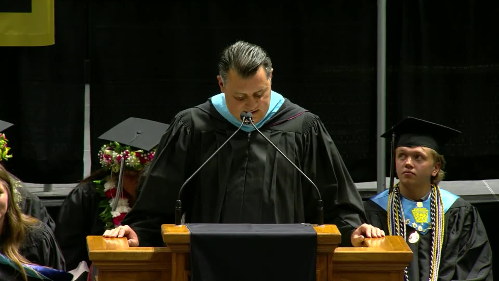 Graduation speaker gifts crayons to Class of 2025 to inspire dreams
