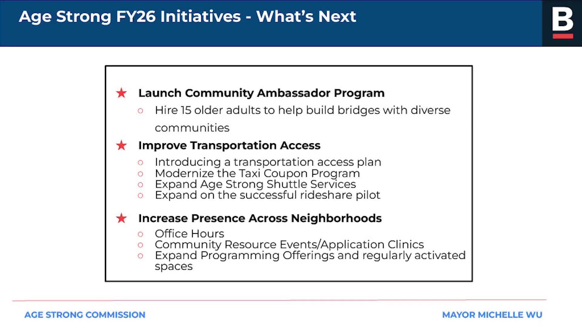 Boston program targets older adults with new transportation and community outreach initiatives