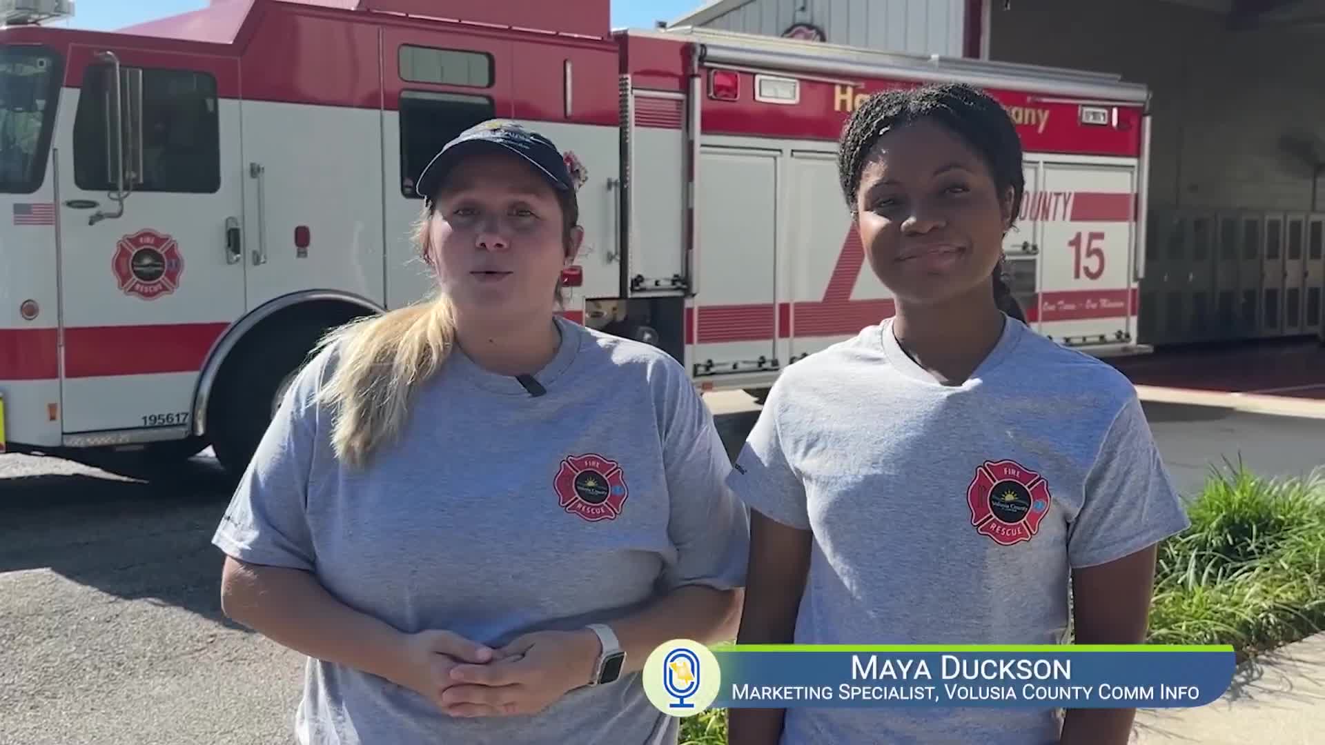 Volusia County community team rides along for ‘day in the life’ Fire Rescue training demonstration