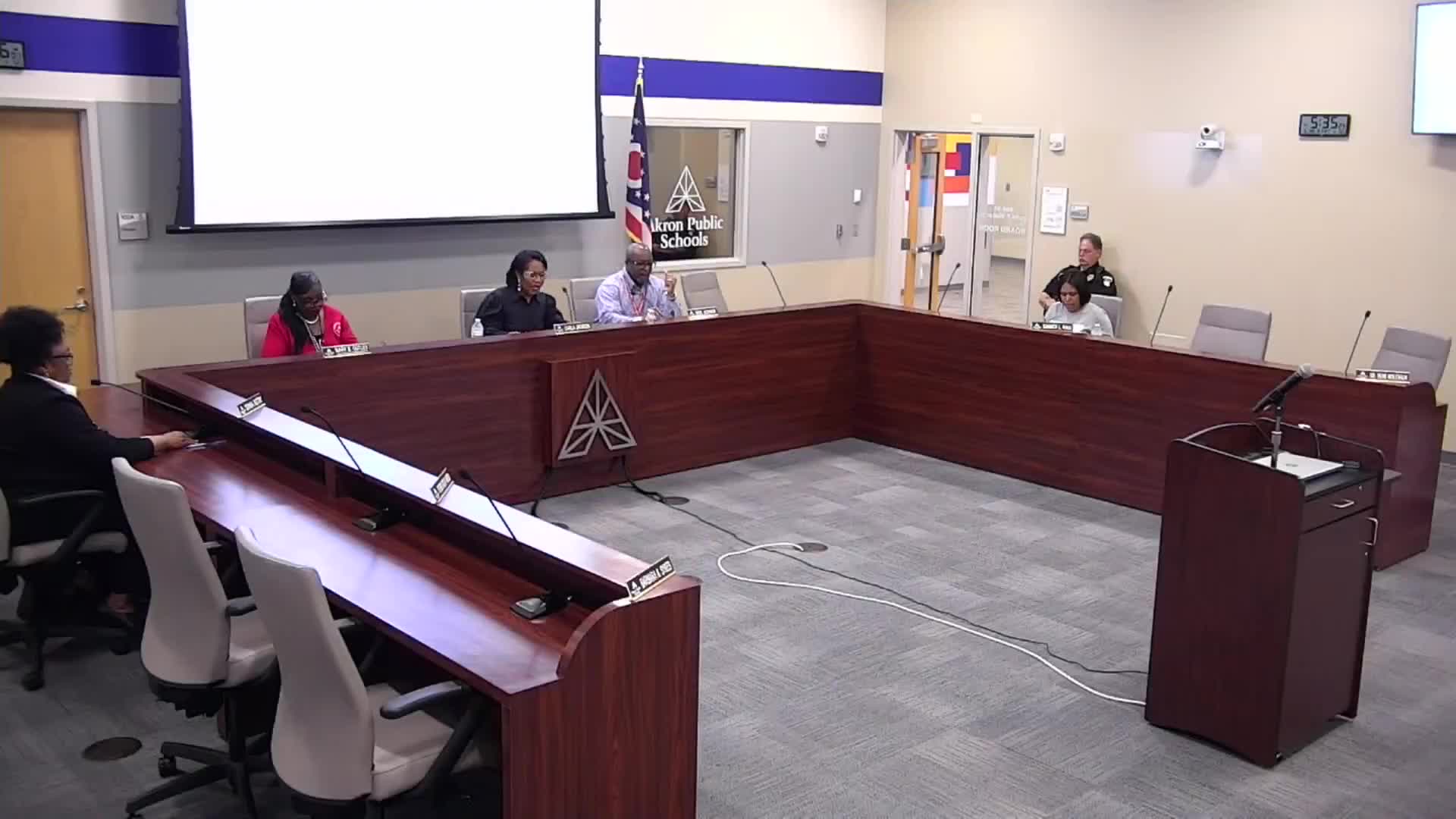 Akron school board rescinds prior rejection, approves administrative renewals and names treasurer pro tem