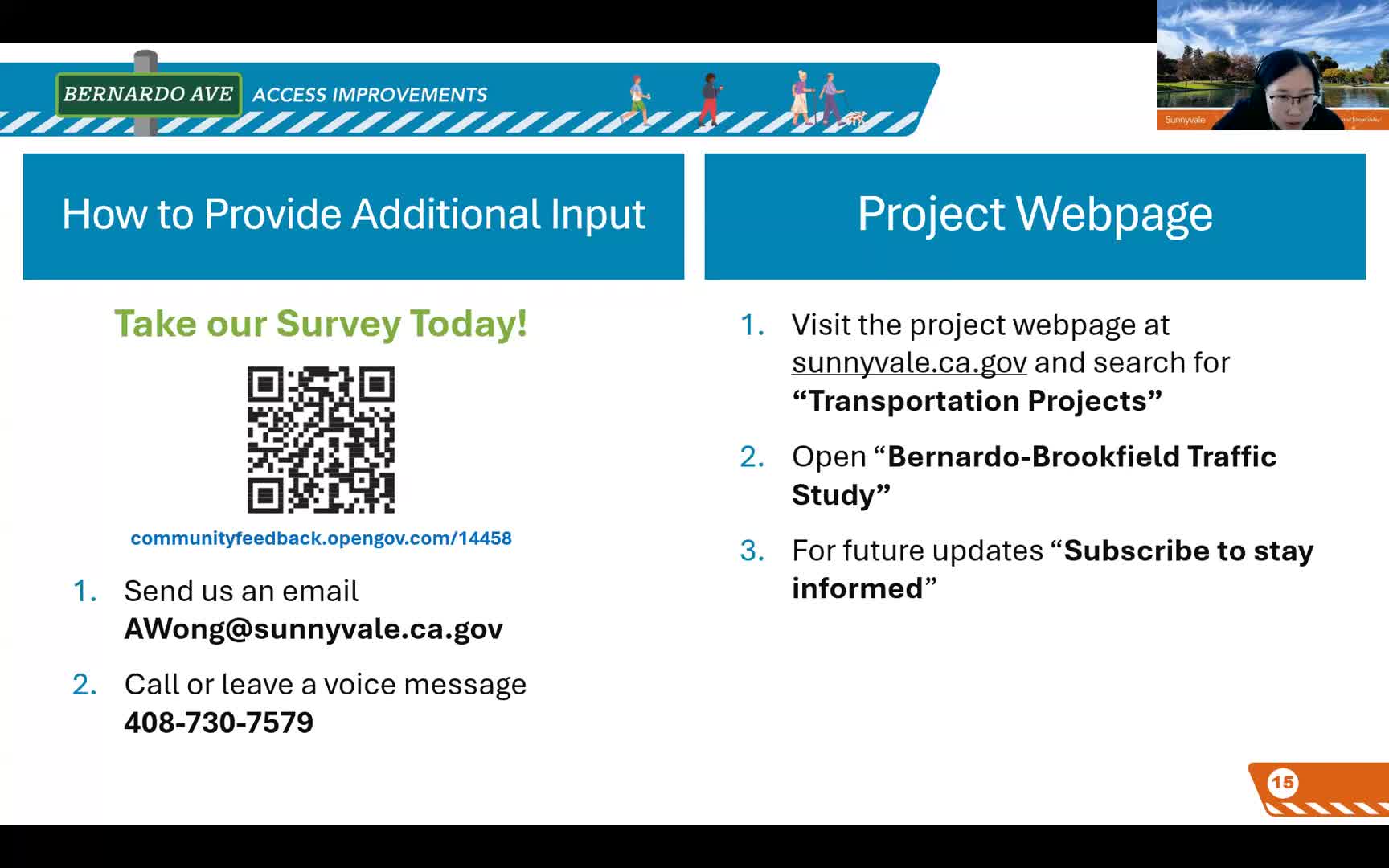 Sunnyvale residents urged to complete intersection feedback survey by midnight