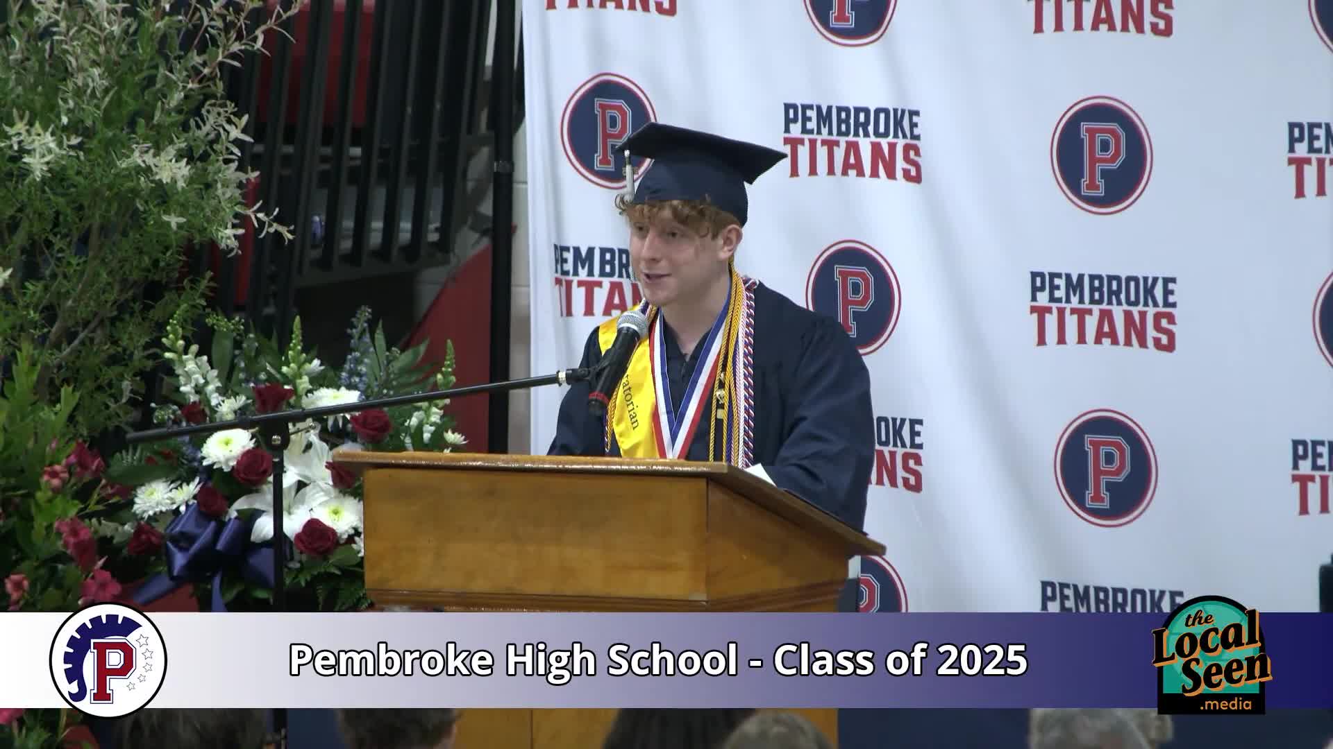 Graduation speaker urges Pembroke Class of 2025 to embrace courage and kindness