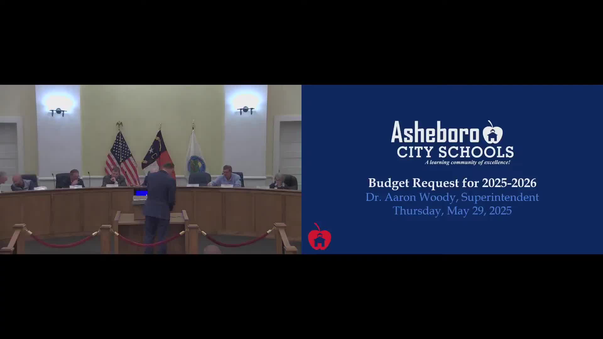 Ashford City Schools requests $8.18 million local current‑expense appropriation, asks county to keep supplemental rate unchanged