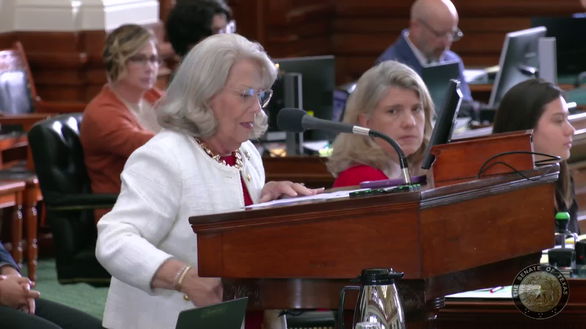 Texas Senate adopts resolution honoring longtime legislative staffer Betty McCarty