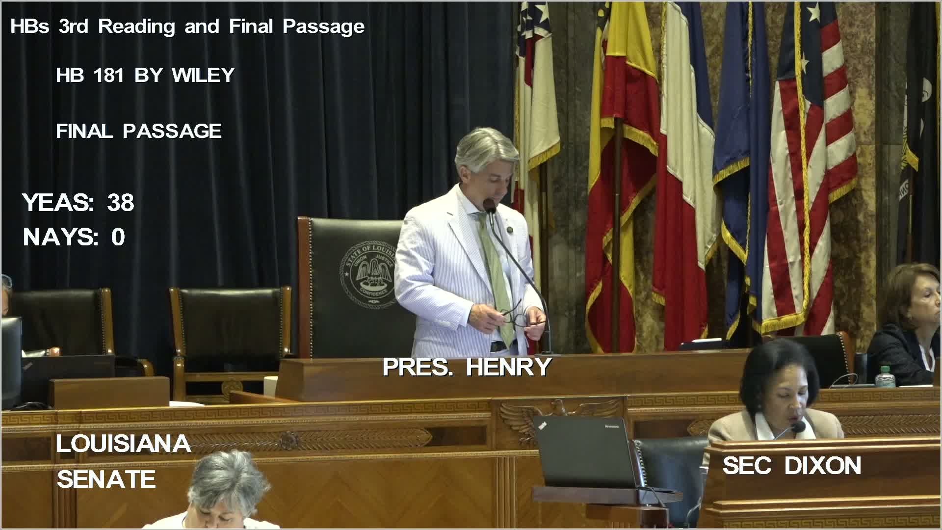 Senate approves bill tightening "good time" and parole rules for offenders convicted before Aug. 1, 2024