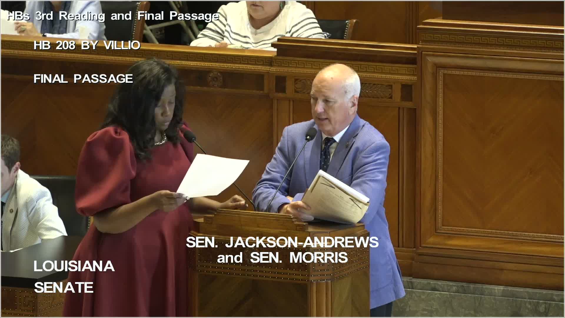 Senator Barrow proposes amendments on critical legislation