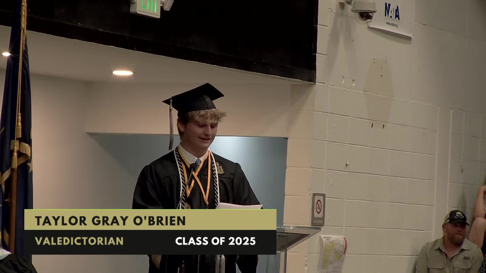 Taylor O'Brien emphasizes growth through uncertainty at Lebanon High School graduation
