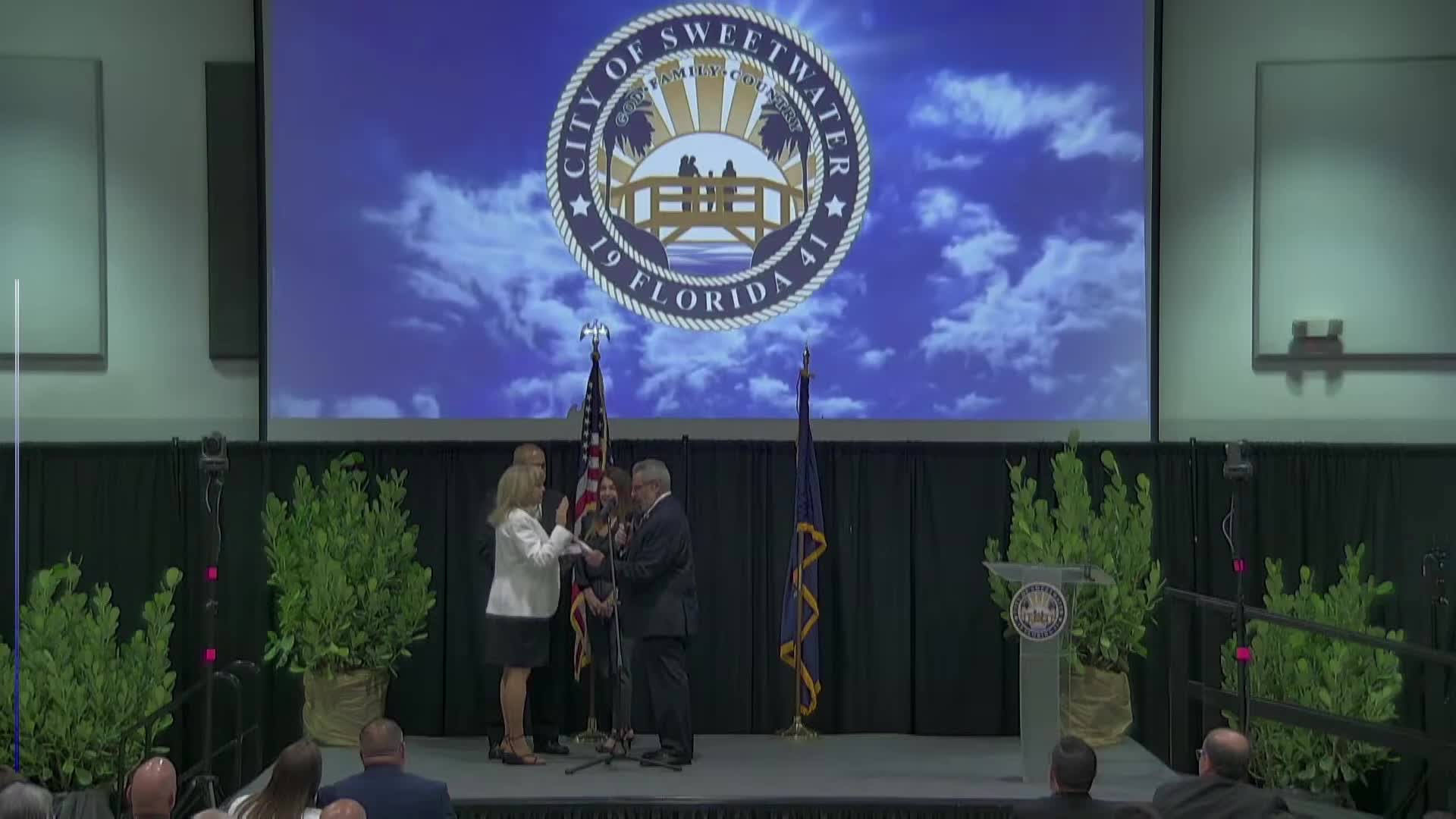 Commissioner Yani sworn in as Sweetwater's commissioner after unique election