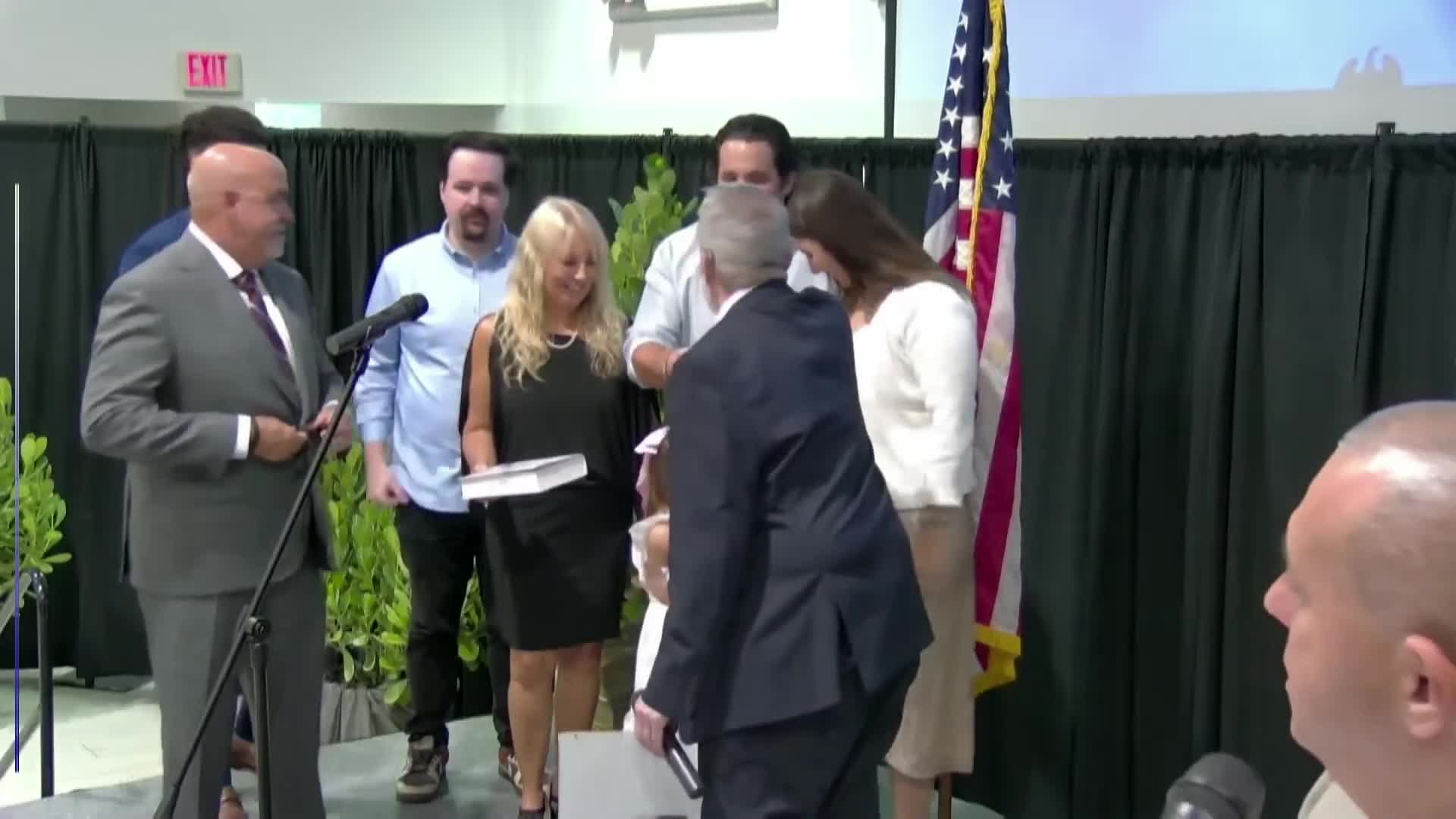 Commissioner praises firefighters in heartfelt celebration