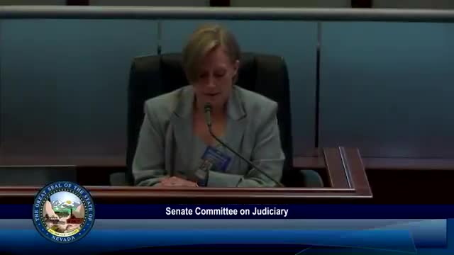 Chris Derico discusses second look sentencing at Nevada Judiciary Committee meeting