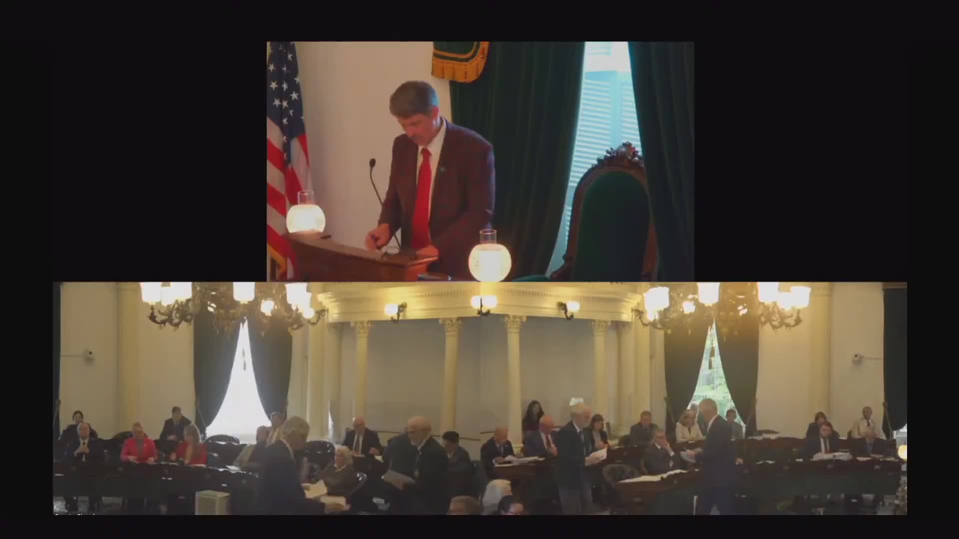 Senate pauses resolution opposing federal public-health funding cuts; SR16 recommitted to Health and Welfare