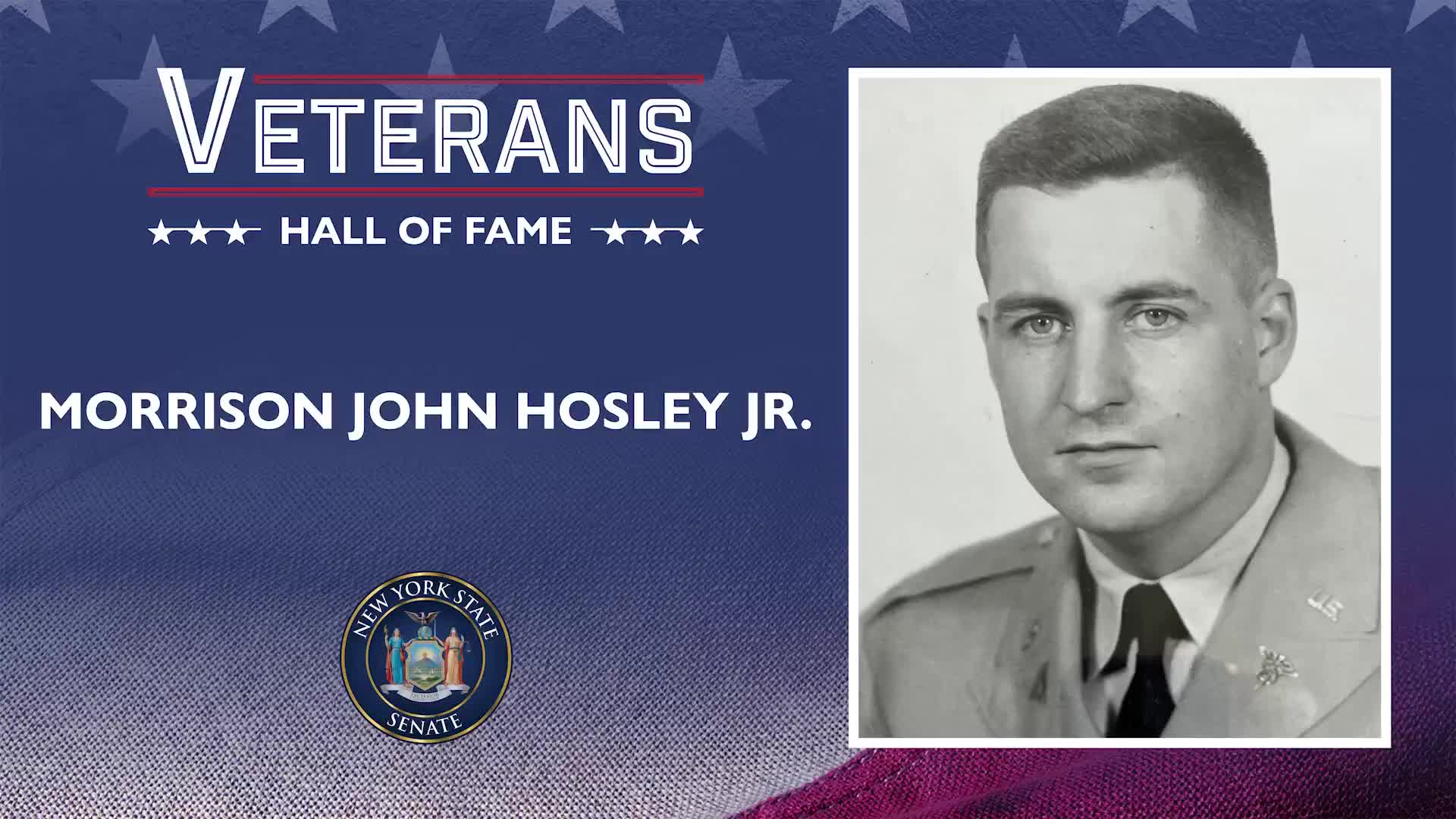 Morrison Hosley honored for Vietnam service and 16 years as town supervisor