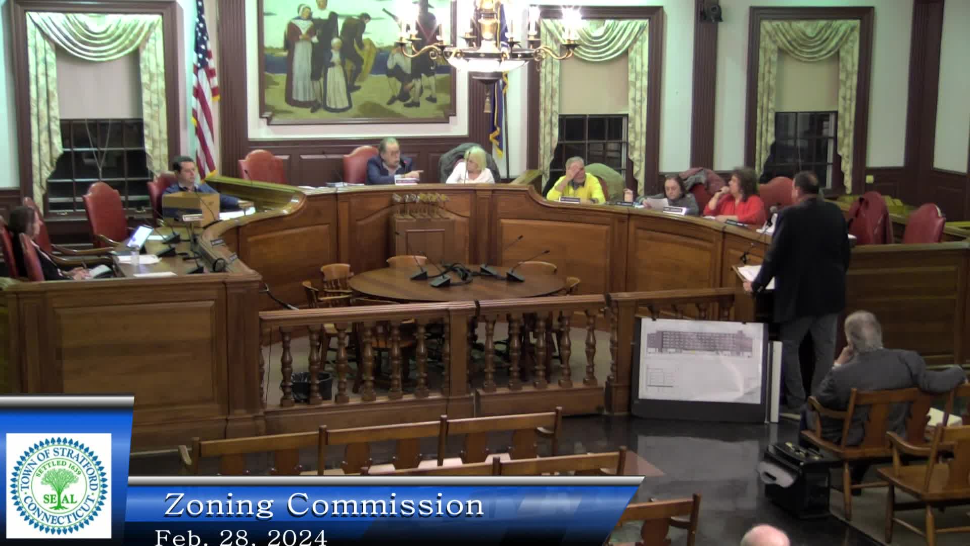 Town planning board reviews flood risk strategies for new residential building