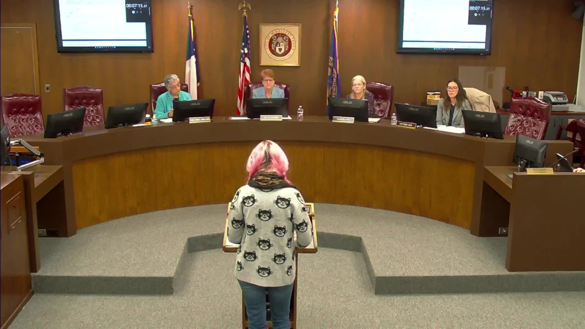 Cheryl Flick urges Windcrest Ethics Commission to dismiss Chief Cole's complaint against Miss Cunningham
