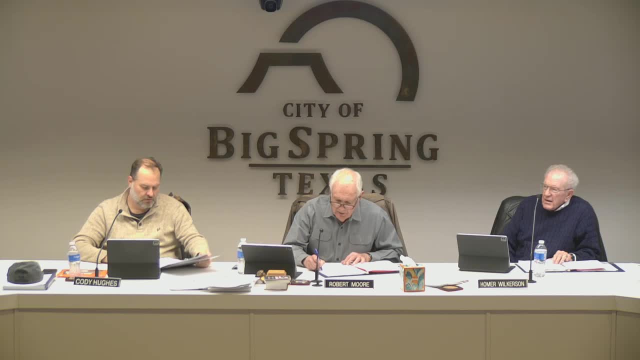 Big Spring City Council approves water sewer project and ADA parking lot enhancements