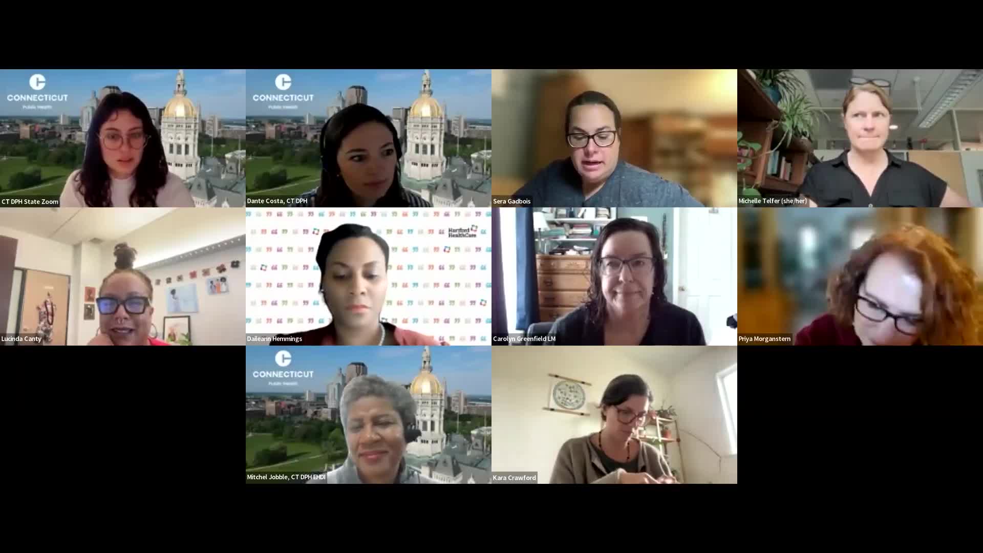 CT public-health officials brief midwives on newborn hearing screening, upcoming universal cCMV testing and access challenges