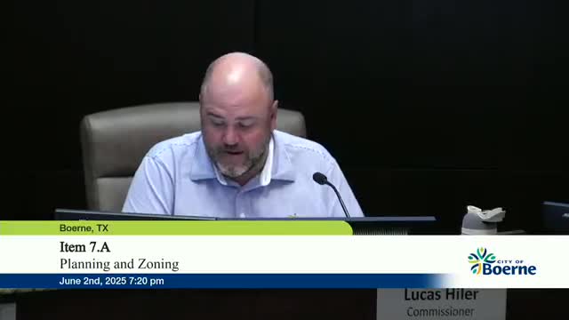 Boerne Commission debates zoning changes amid concerns over growth and community impact