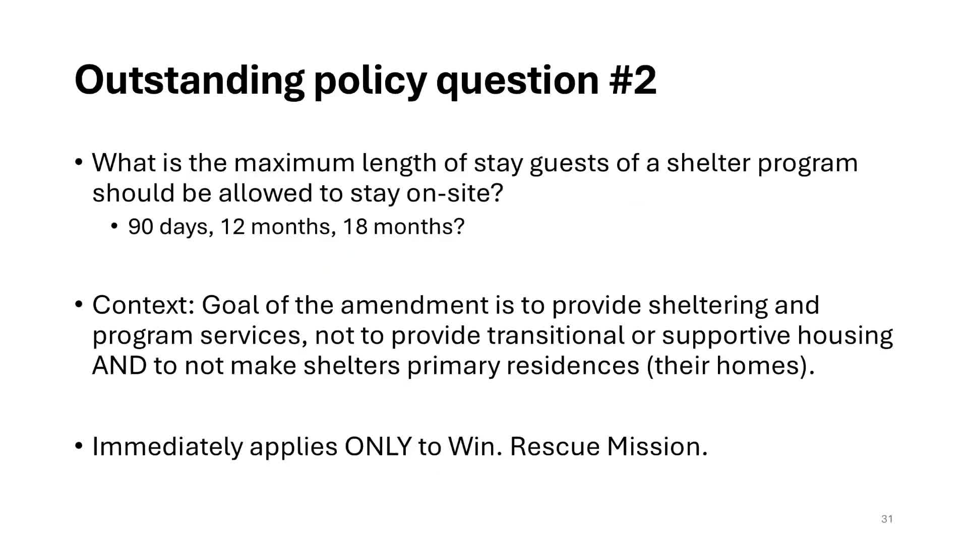 City Council debates shelter length of stay and nonprofit service guidelines