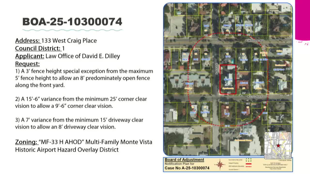 David Dilley seeks variances for 8-foot fence in San Antonio's Monte Vista neighborhood