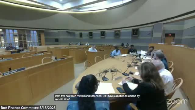 Alders substitute corrected permit and fee schedule, removing unintended increases