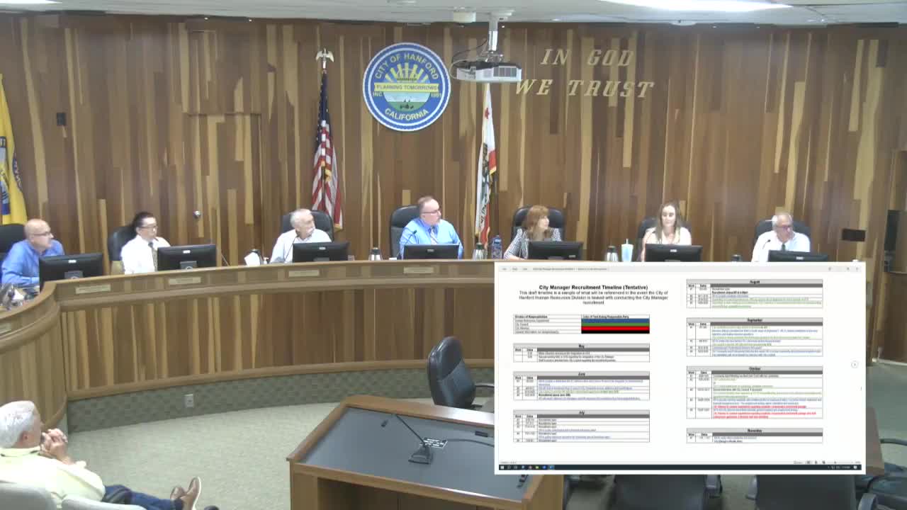 Hanford City Council prioritizes community input in new city manager selection