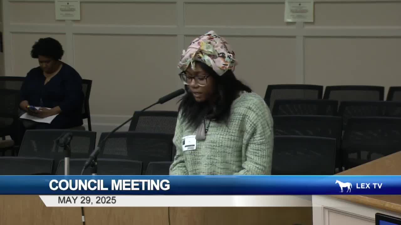 Lexington resident highlights housing struggles and homelessness issues in community