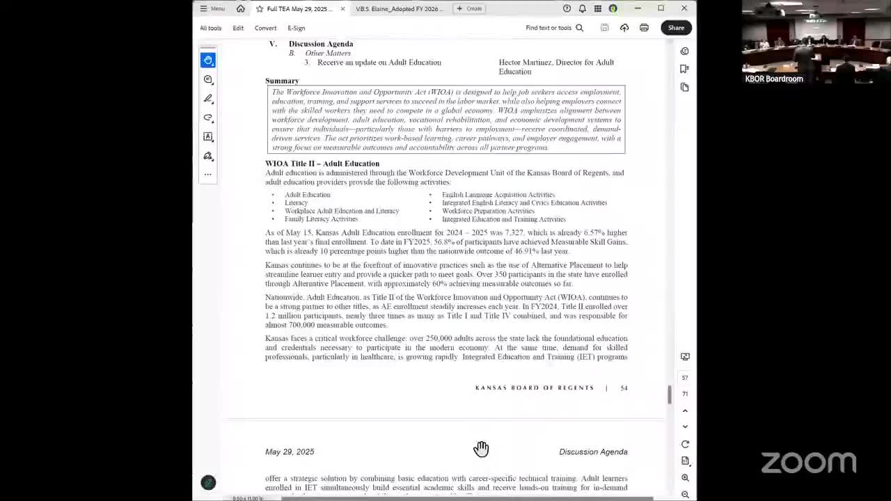 Kansas adult education leaders ask TEA for $1.5 million to scale integrated training