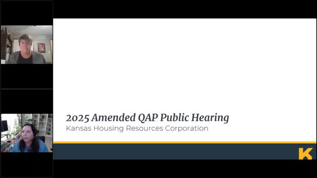 KHRC opens public hearing on amended 2025 QAP after House Bill 2289 caps state housing tax credits