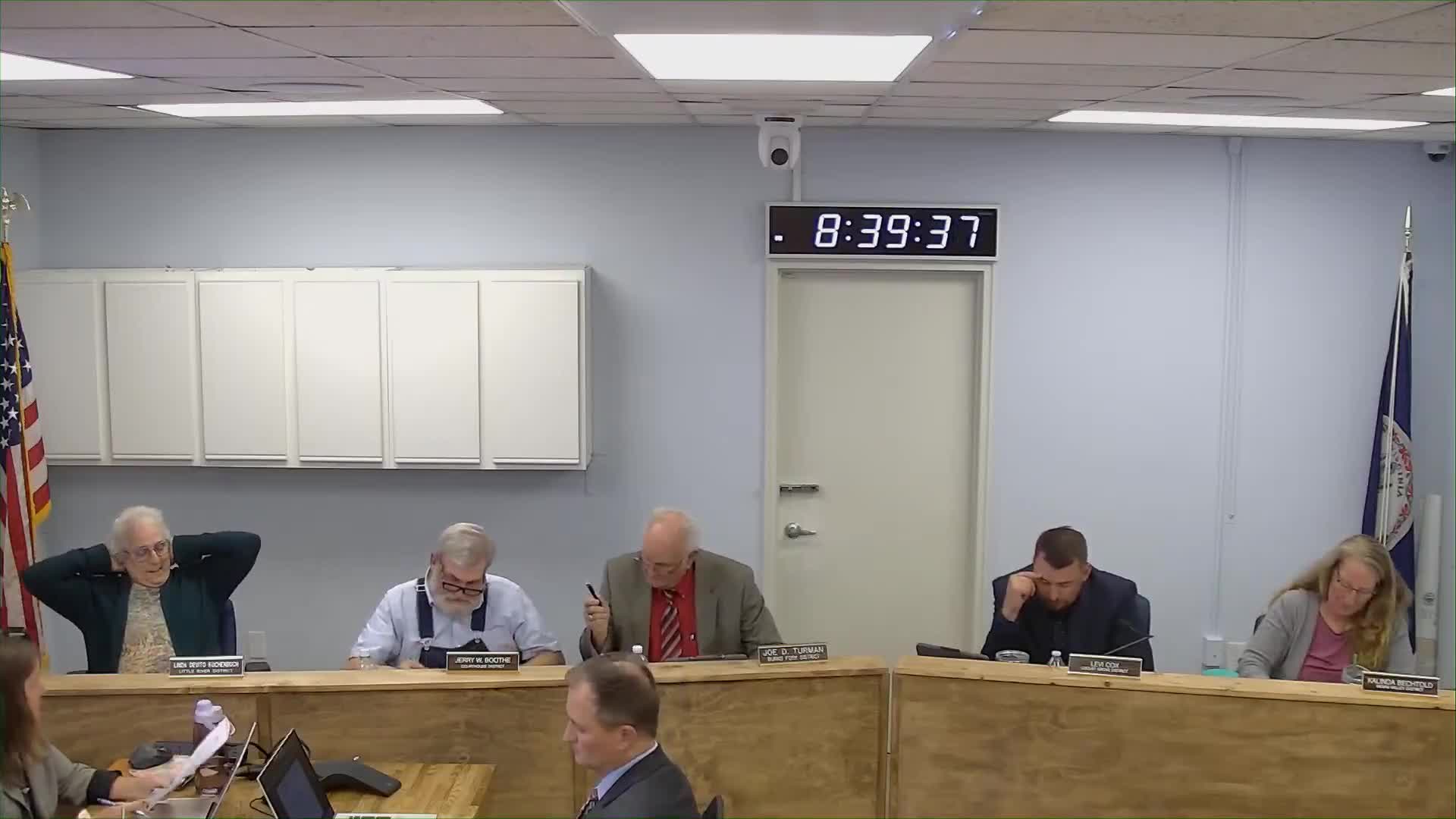 Board accepts donated tower site; authorizes staff to seek access easement