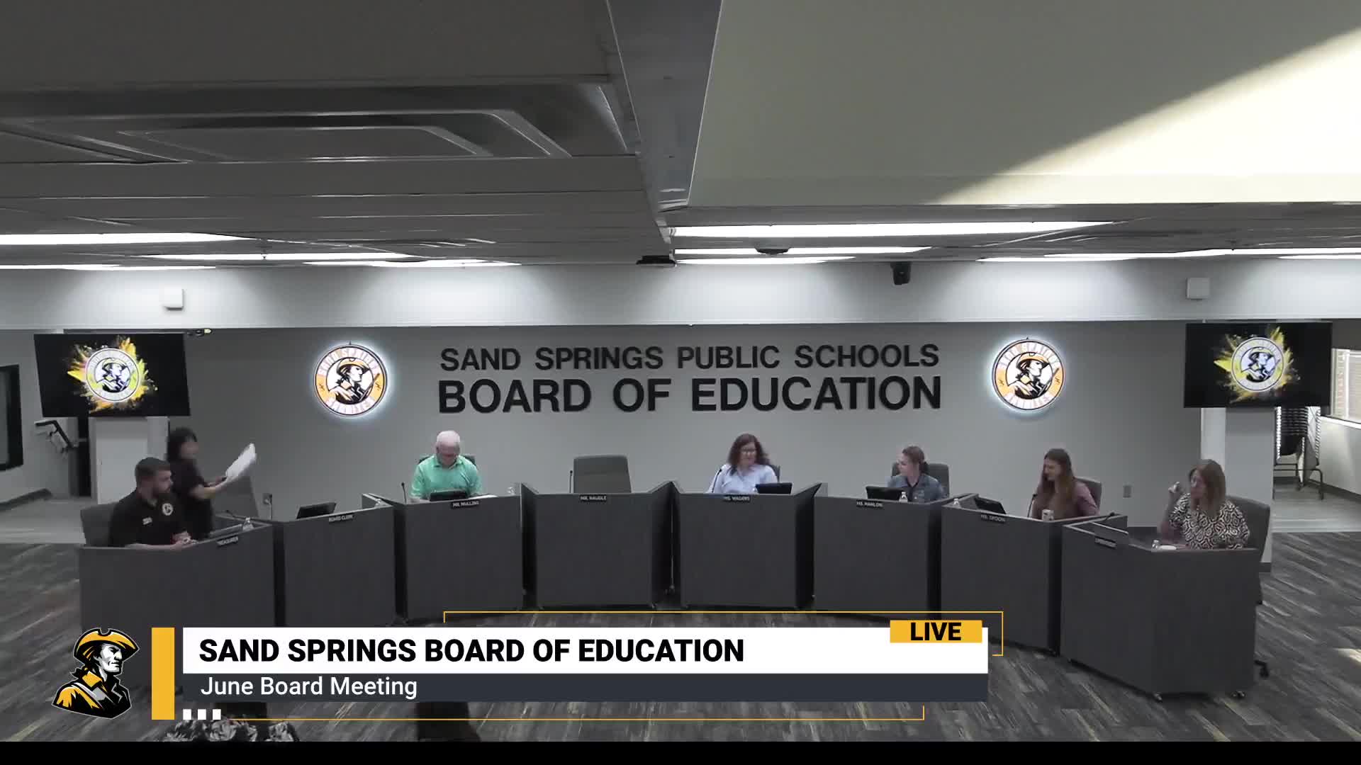 Sand Springs Public Schools honors Kathy Davis and Boston Cassie with spirit awards