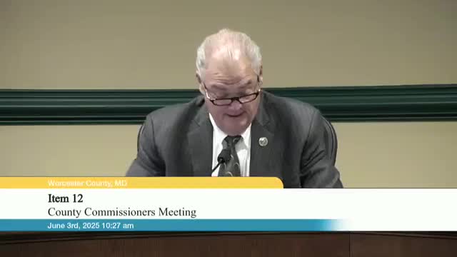Commissioner Fiore pushes for full funding of Ocean City police and county employees