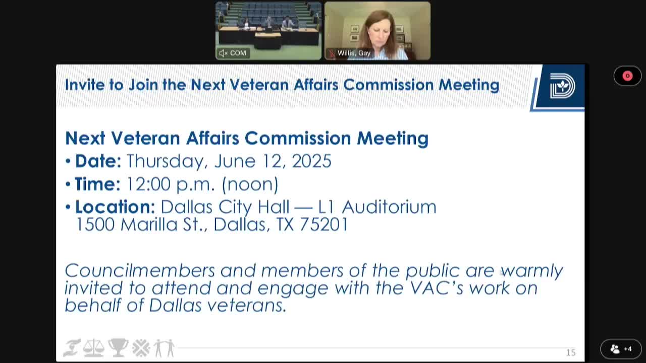 Dallas Veteran Affairs Commission seeks to enhance veterans' inclusion and well-being
