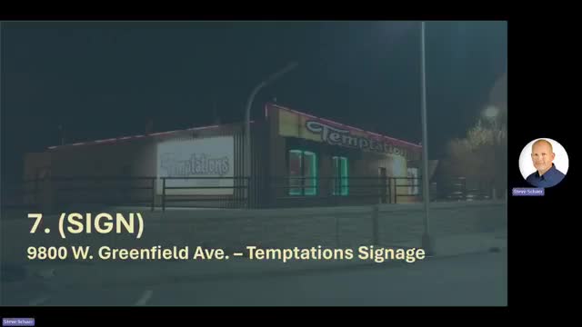 Plan Commission approves additional decorative signage for Temptations, with condition on sign content