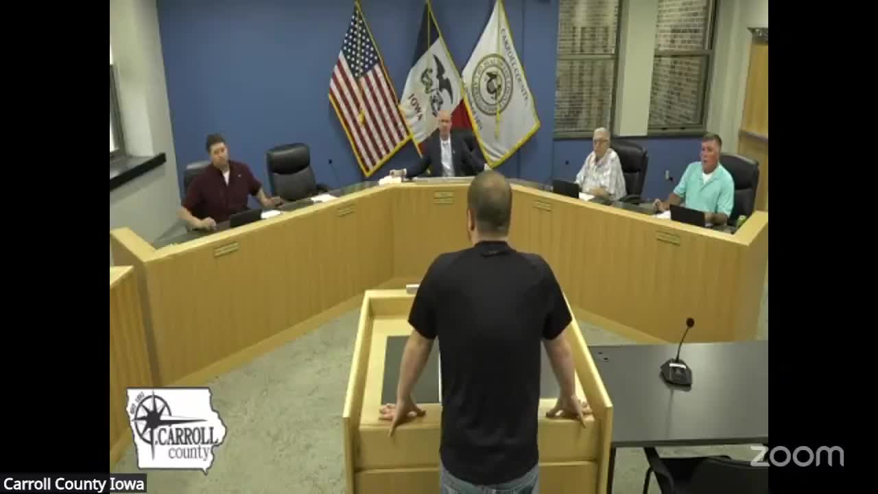 Carroll officials renew HIPAA training agreement and discuss local manure management updates