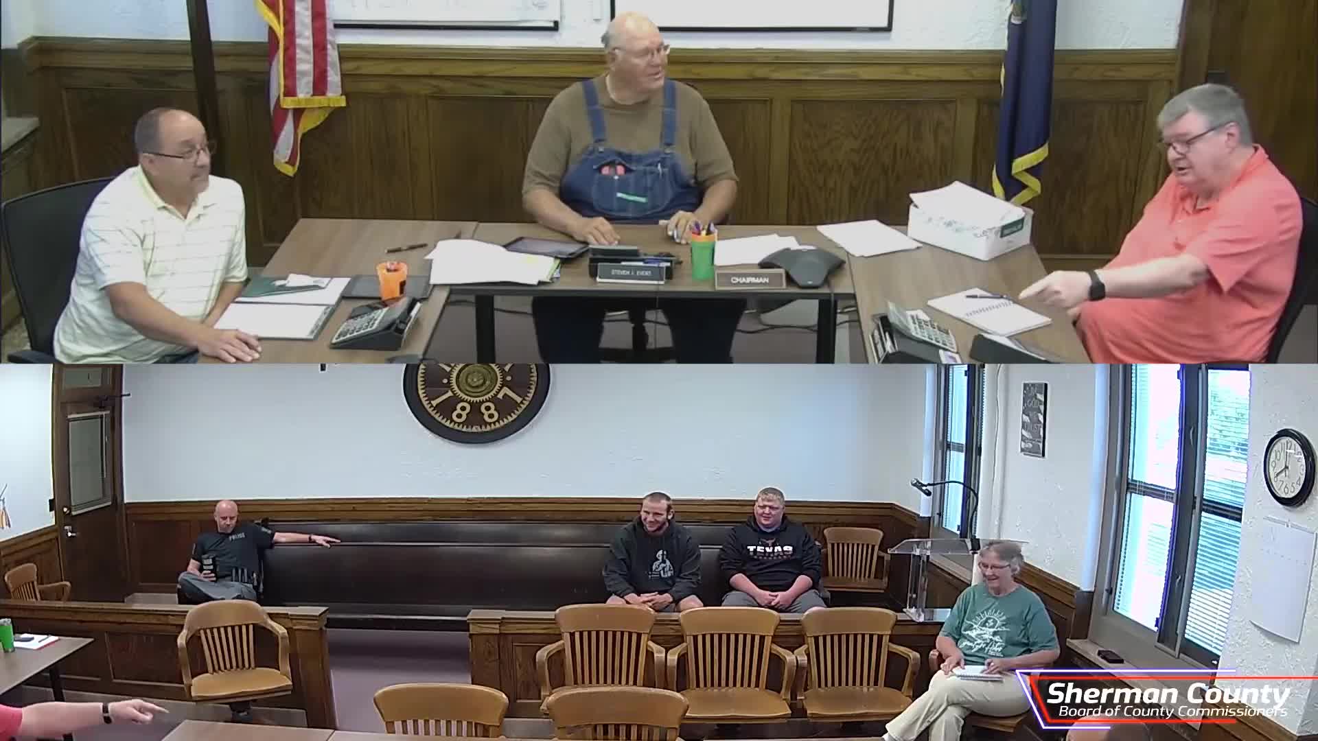 Volunteer group asks Sherman County to allow community repairs; commissioners say existing waivers cover most materials