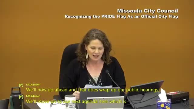 Missoula Council recognizes pride flag as official city flag amid community concerns