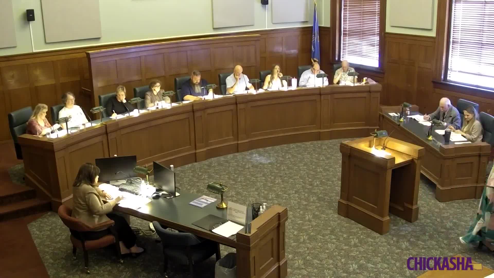 Chickasha City Council approves $25K for police canopy and $167K sewer main replacement