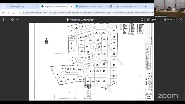 Neil Barker discusses Cold Springs Trout Farm development plans with North Ogden City Council