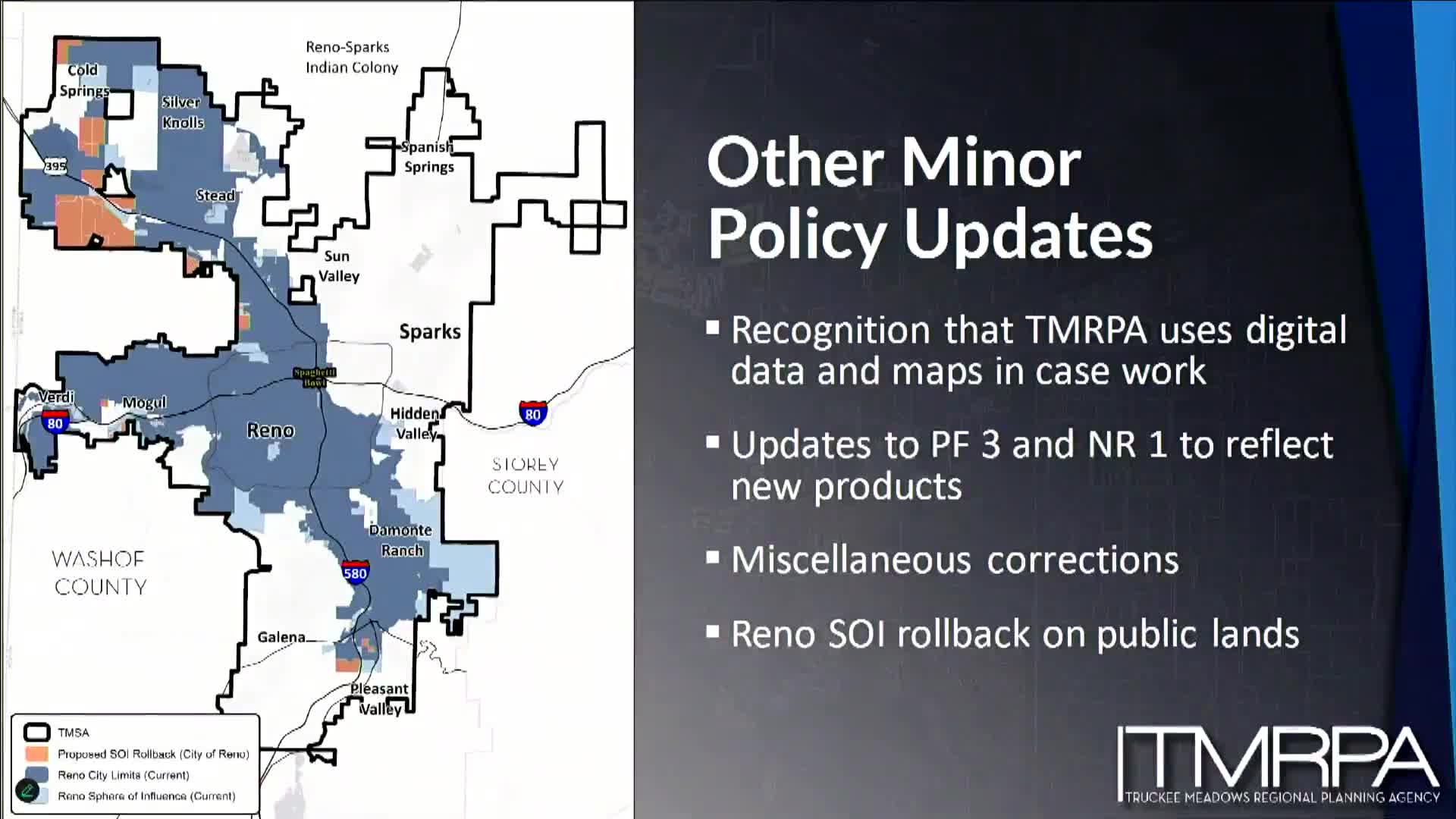 Reno officials propose SOI rollback for federally owned parcels to clarify development zones