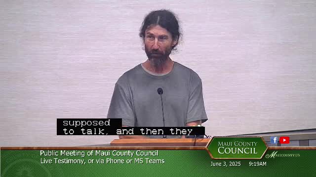 Hawaii resident urges church tax reform during community meeting