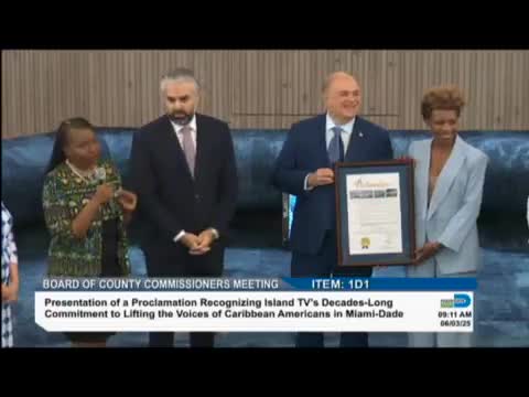 Commissioners celebrate Island TV's community contributions during recognition event