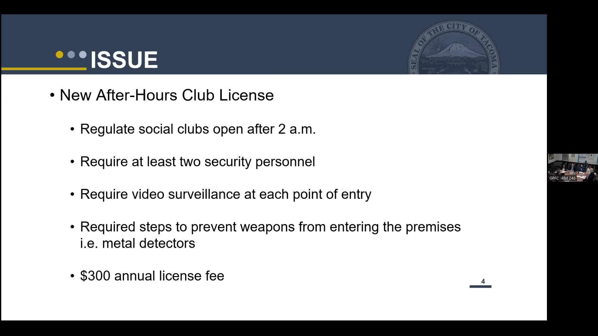 Tacoma City Council enacts new safety regulations for after-hours entertainment venues