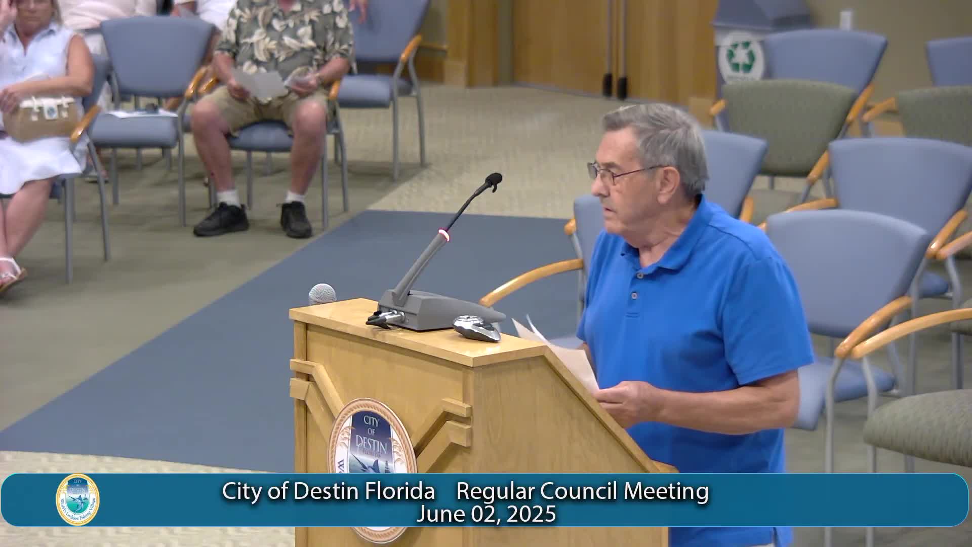 Destin resident urges officials to prioritize stormwater issues over new projects