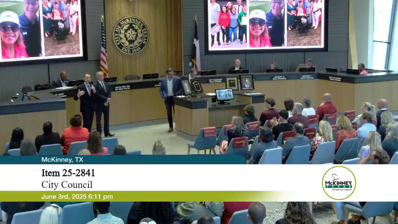 McKinney City Council Celebrates Farewell for Charlie Phillips and Mayor Fuller