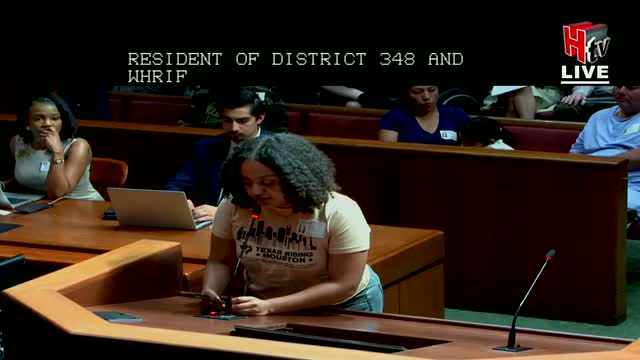 Houston residents demand budget cuts to police funding and increased community services