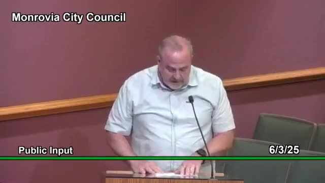 Resident urges Monrovia city to prioritize streetlight maintenance after pedestrian accident