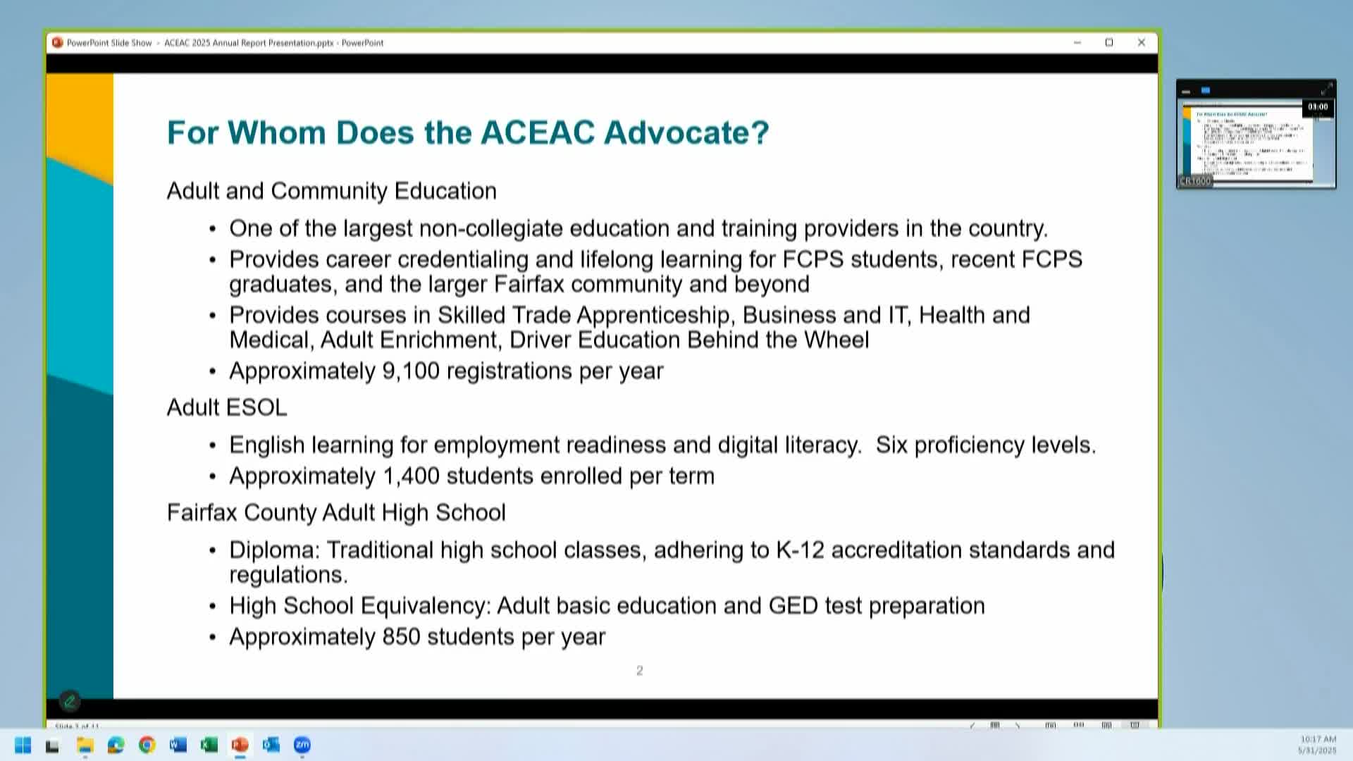 ACE expands education programs for Fairfax community with skilled trades and ESOL courses